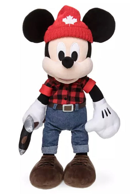  Disney World Showcase Plush - Lumberjack Mickey Mouse - Canada