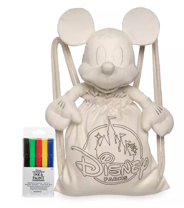  Disney Plush And Tote With Marker Set - Ink & Paint - Mickey Mouse