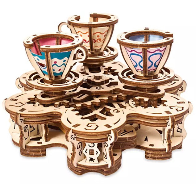  Disney UGears Puzzle - Mad Tea Party Attraction - Wood