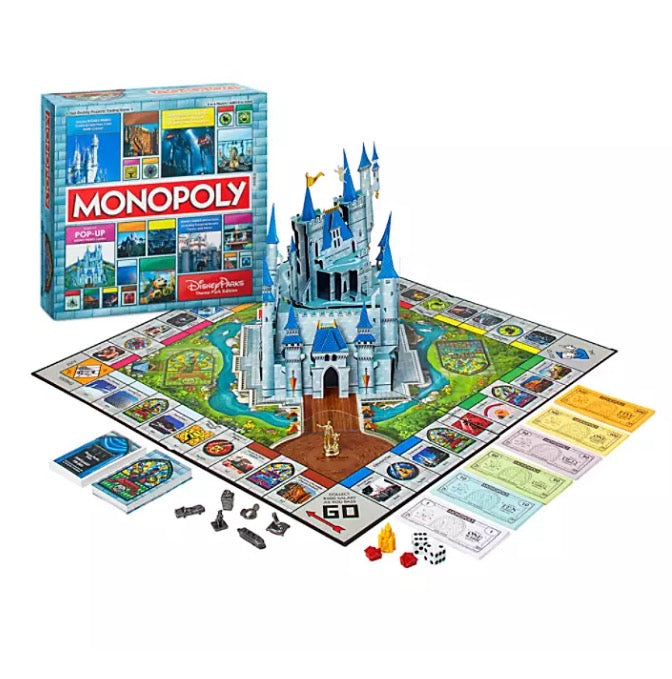  Disney Theme Park Edition Game - Disney Parks Monopoly
