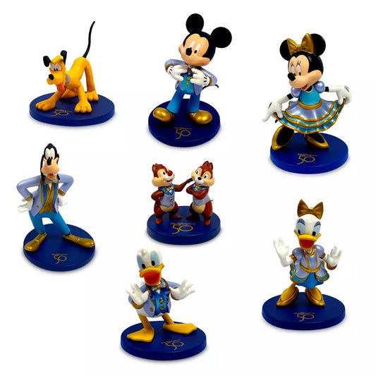  Disney Collectible Figures Set - 50th Anniversary - Mickey & Friends
