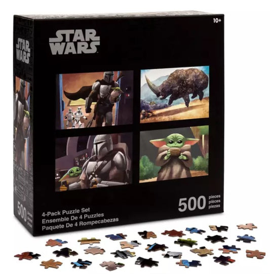  Disney Puzzle Set - Star Wars The Mandalorian - 4 Pack