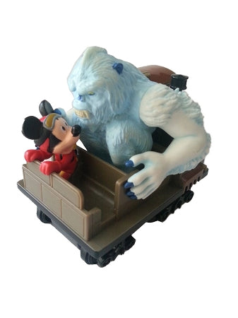  Disney Pull Back Toy - Expedition Everest - Mickey Mouse And Yeti