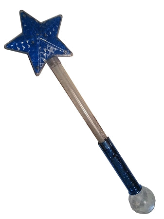  Disney Light Up Wand - Magic Star Wand With Crystal Ball - Blue